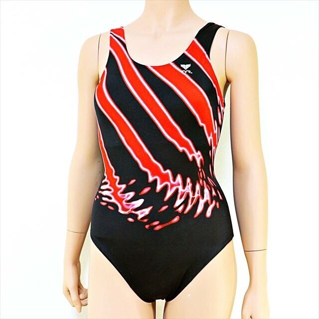 BE5-C66☆//TYRティア♪競泳水着*日本製☆派手じゃないけどインパクト有☆幻想的ネオンカラー入り※一番安価な送料はゆうパケットなら250円拍卖