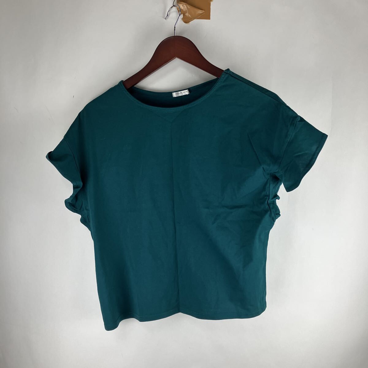 グラシア glacier カットソー フレンチスリーブ グリーン系 半袖カットソー グリーン プルオーバー トップス サイズM拍卖