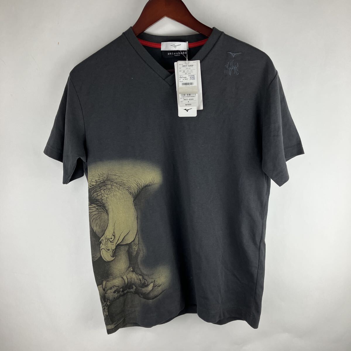 新品 ミズノ Mizuno Tシャツ トップス 半袖Tシャツ 半袖 BLK ブラック 冷感 スポーツウェア Mサイズ ランニングウェア拍卖