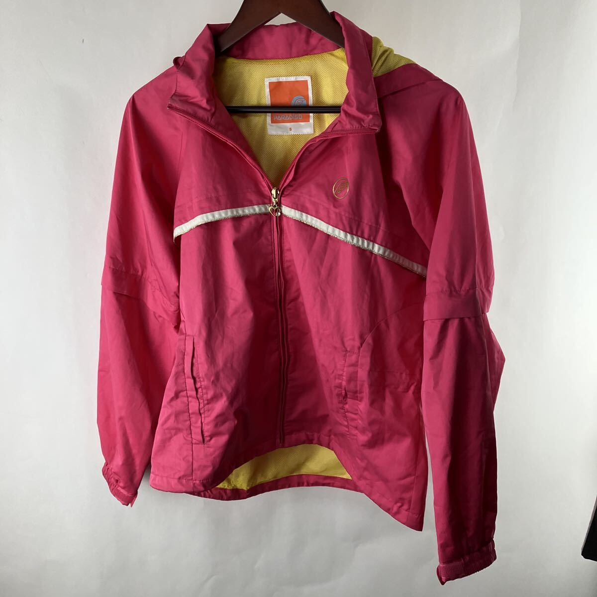 PARADISO パラディーゾ ピンク アウトドア ウインドブレーカー ジャケット ナイロンパーカー マウンテンパーカー ナイロンジャケット拍卖