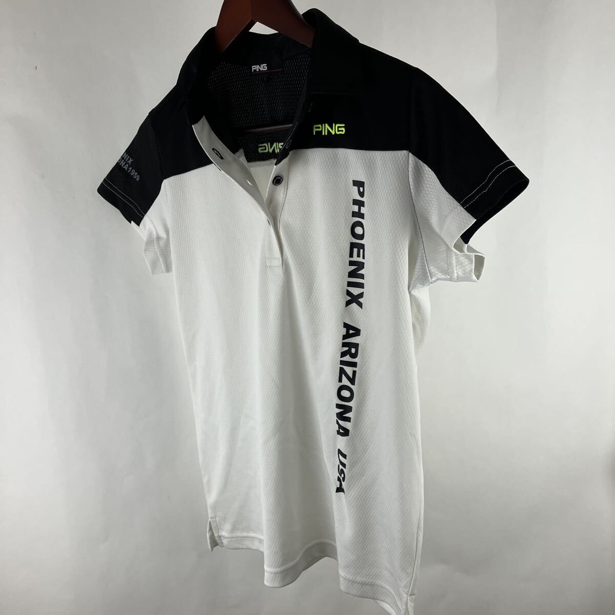 Ping ピンゴルフ ポロシャツ ホワイト 白 ゴルフウェア 半袖ポロシャツ ゴルフ用品 半袖 スポーツウェア ランニングウェア拍卖