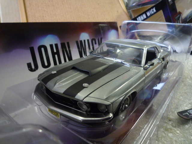 グリーンライト 1/18 Highway61 ジョン・ウィック 1969 マスタング BOSS 429 グレーM 現状渡し品 同梱不可拍卖