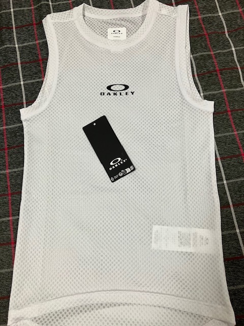 ★送料無料!オークリー OAKLEY エンデュランス ベースレイヤー スリーブレス XS ホワイト Endurance Base Layer Sleeveless 美品!★拍卖