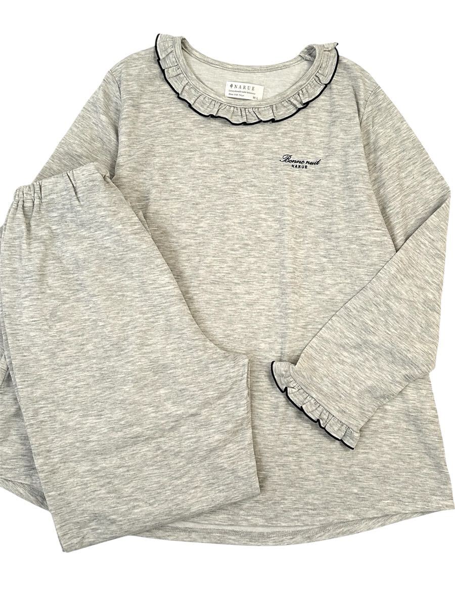 未使用 ナルエー フリル襟 ルームウェア 長袖 パジャマ NARUE拍卖