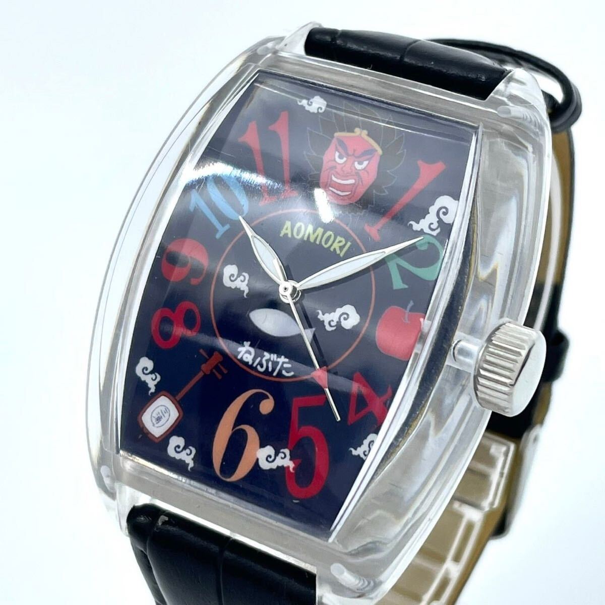 【電池交換済】ご当地三浦 腕時計 青森県モデル ねぶた祭り命 初代伝説 ユニセックス クオーツ クリアケース 日本限定 希少デザイン G拍卖