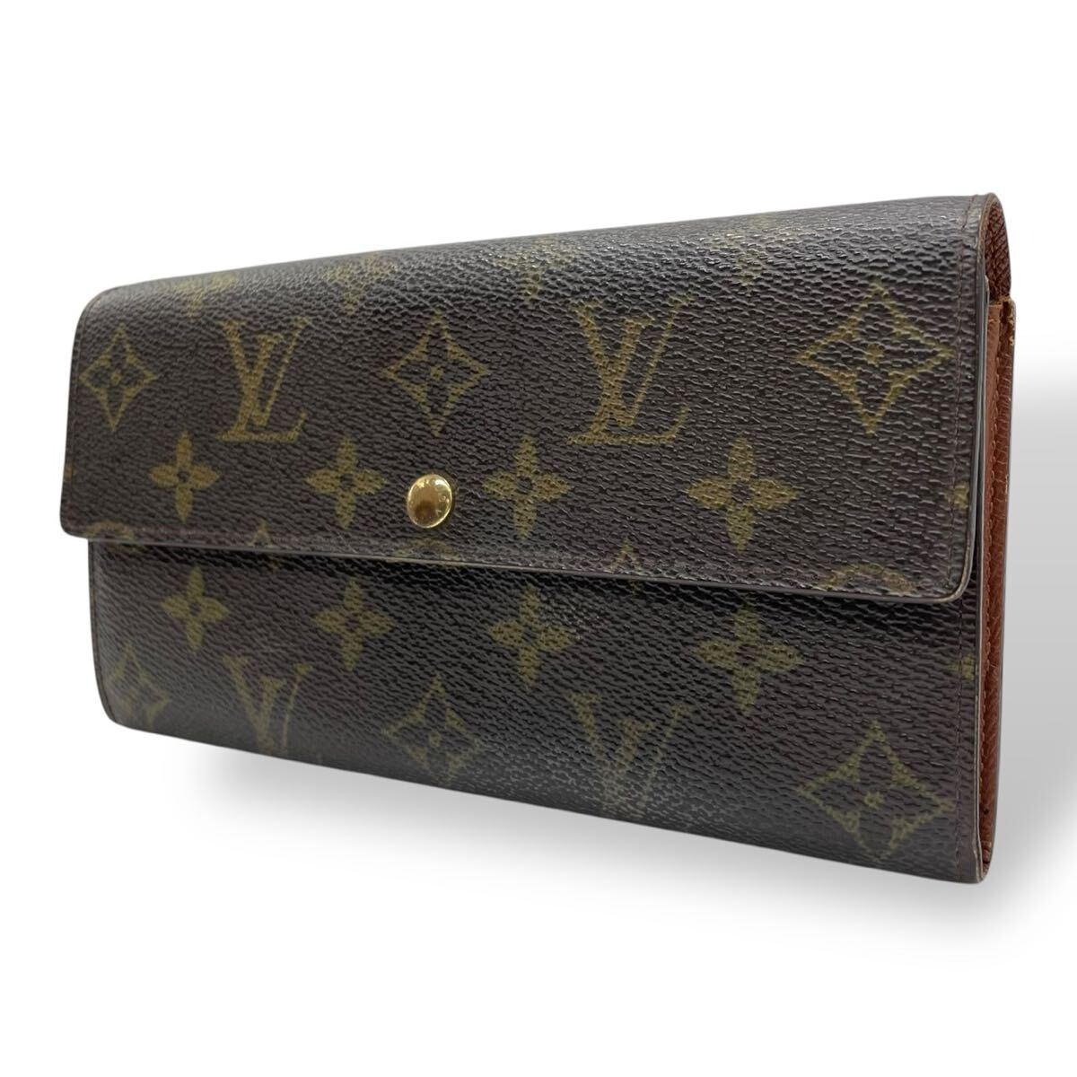 定番人気♪ LOUIS VUITTON ルイヴィトン ポルトフォイユ サラ 長財布 モノグラム ロングウォレット ブラウン PVC拍卖