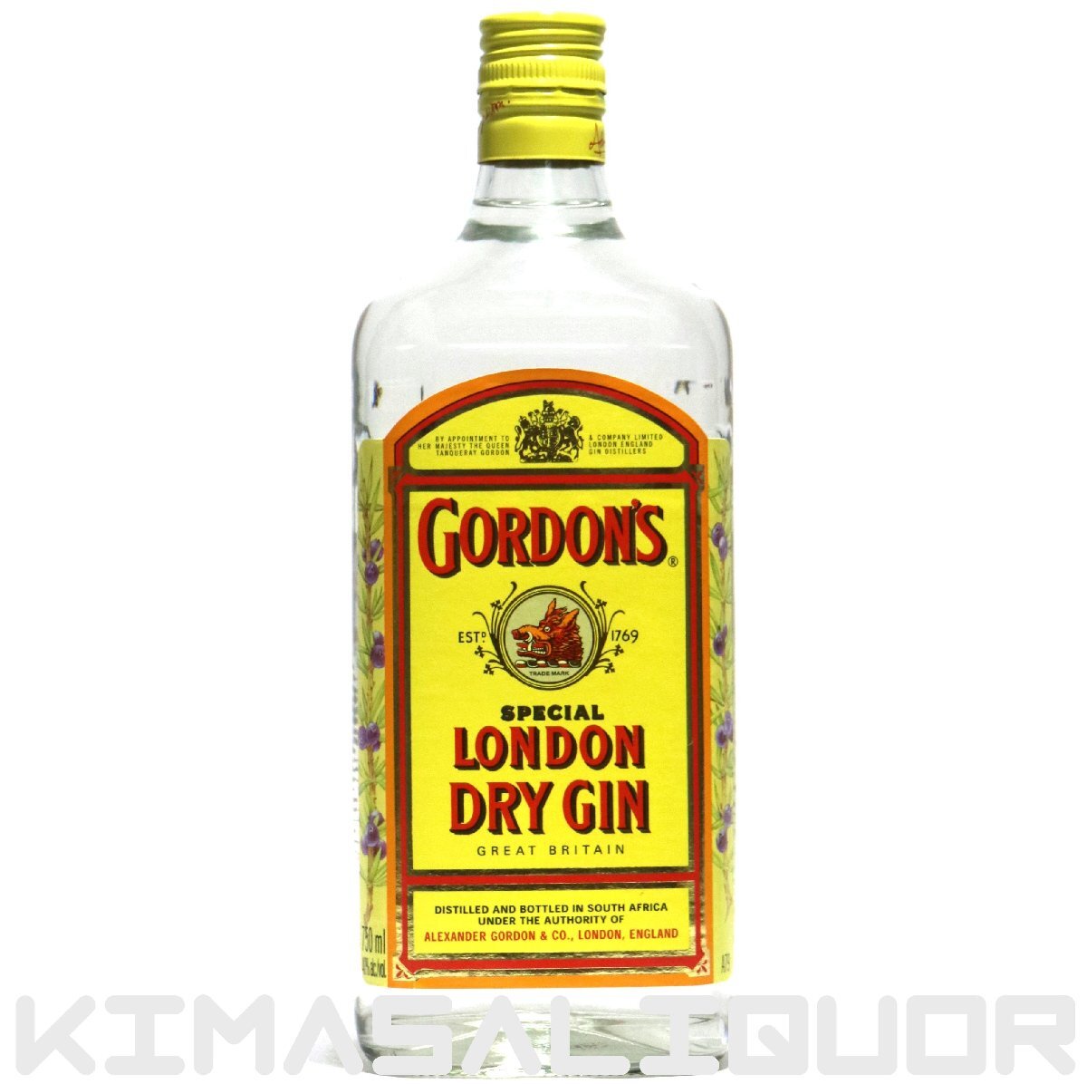 ゴードン ロンドン ドライジン 並行品 旧ボトル 40度 750ml拍卖