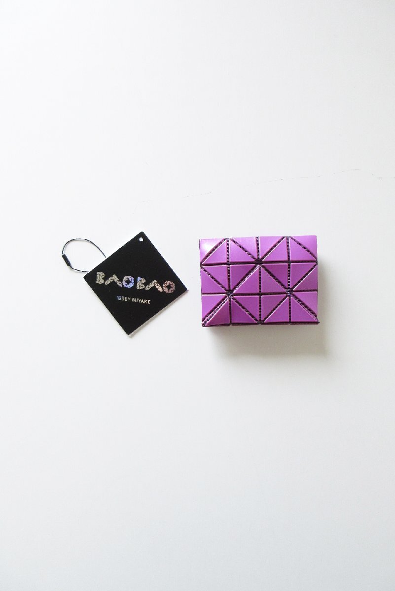 美品 完売 2025 BAO BAO ISSEY MIYAKE / バオ バオ イッセイ ミヤケ BB53-AG731-81 CARD WALLET PURPLE / ウォレット 財布拍卖