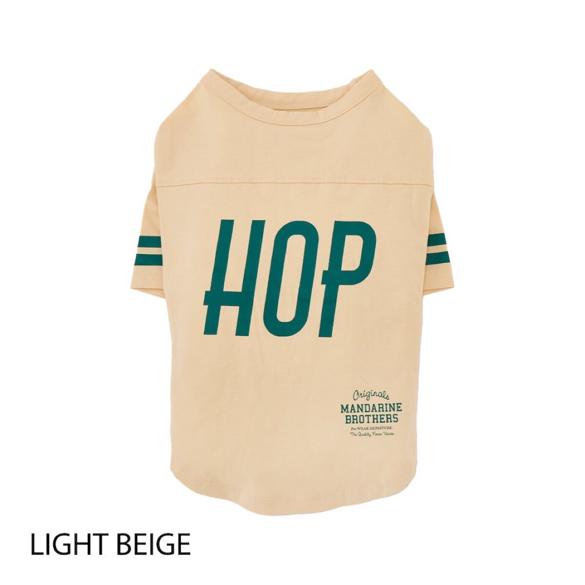 【XXL BEIGE】MANDARINE BROTHERS マンダリンブラザーズ LONG SLEEVE T-SHIRT ロングスリーブティーシャツ 小型犬拍卖