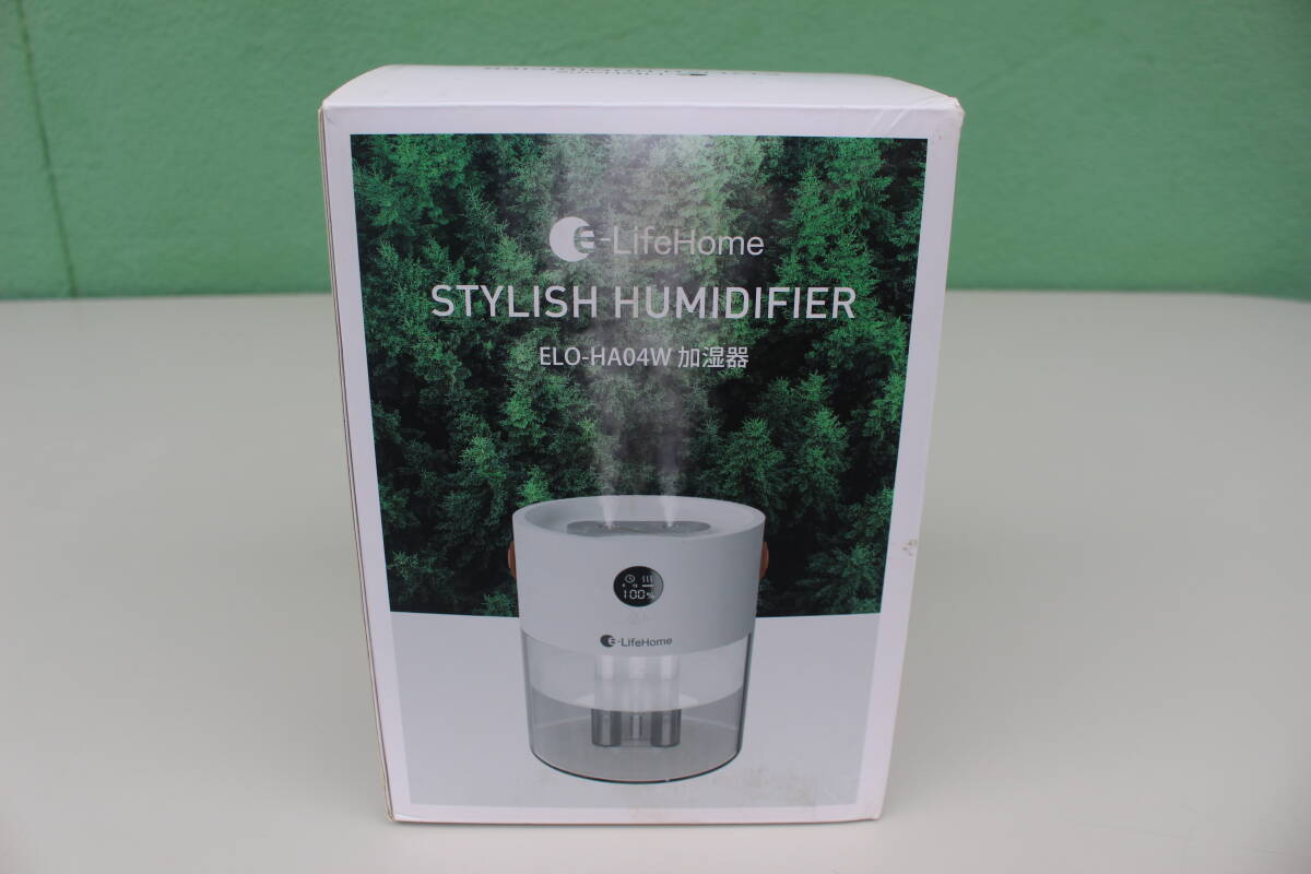 ① 永山 ELOHA04W 加湿器 E-LIFEHOME ホワイト 未開封 箱痛み品拍卖