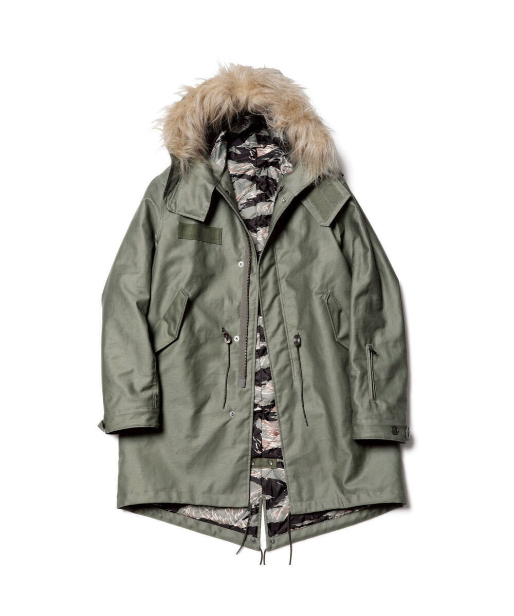 新品/未使用/SOPHNET. / MODS COAT/SOPH-189065 サイズL/ソフネット/モッズ コート/オリーブ/拍卖