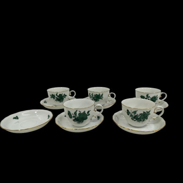 【Augarten】アウガルテン オーストリア ソーサー カップ 訳アリ 5客セット マリア・テレジア シリーズ 陶磁器 ◇-000404拍卖