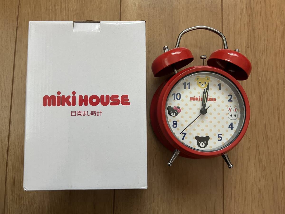 新品!非売品☆ミキハウス 目覚まし時計 mikiHOUSE拍卖