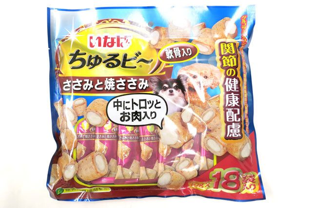 いなば 犬用ちゅるビ〜 ささみと焼ささみ軟骨入り関節の健康配慮 10g×18袋 ちゅるビー拍卖