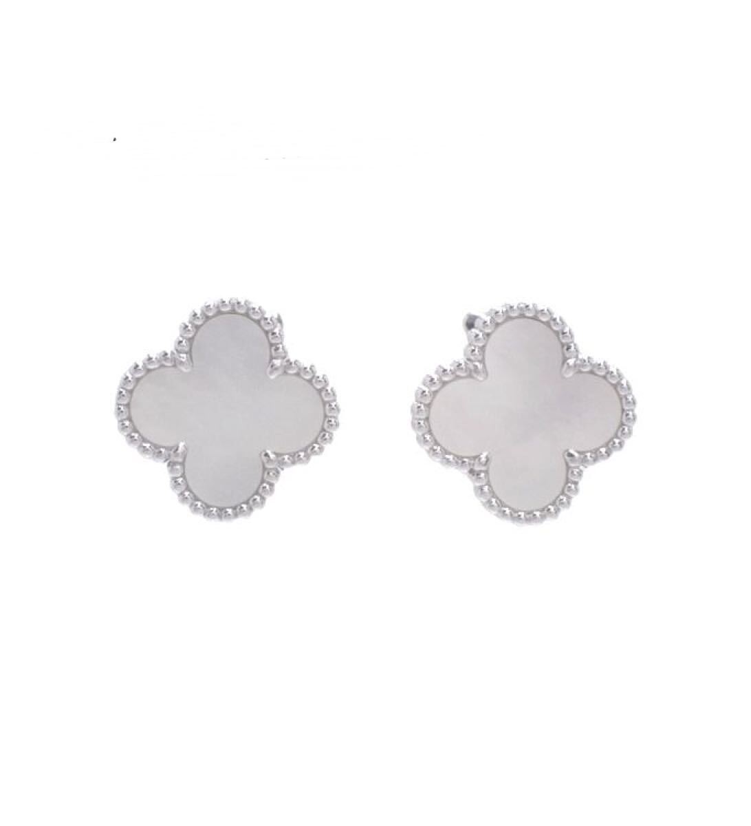 【美品】Van Cleef & Arpels ヴァンクリーフ&アーペル ヴィンテージ アルハンブラ ピアス TA92510249拍卖