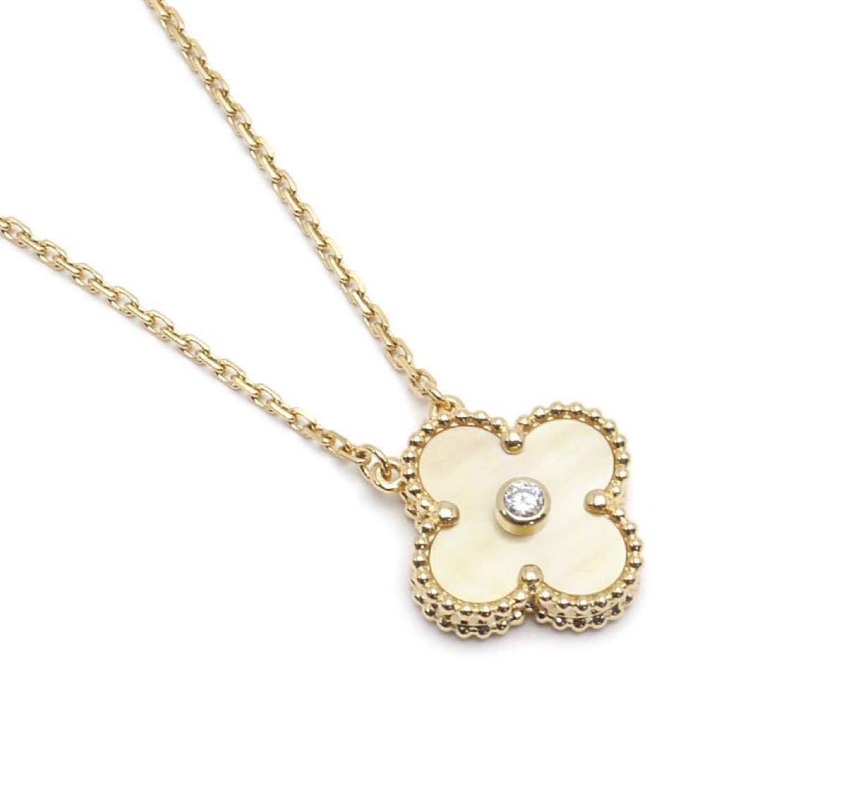 【美品】ヴァンクリーフアーペル ネックレス ヴィンテージアルハンブラ ネックレス TA9210229拍卖