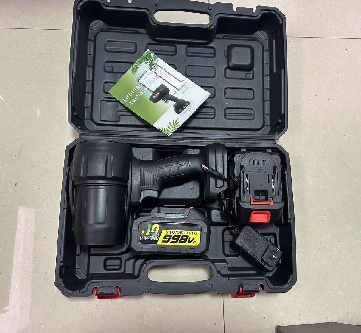 新品 ブロワー 洗車 ブロワー エアダスター ジェットブロワー ターボジェットファン 65m/s 超強力 800w マキタ18v電池互換 高速回転拍卖