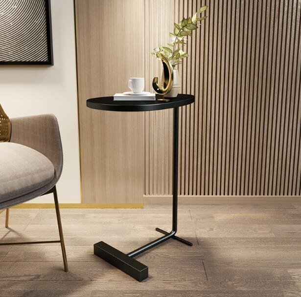 未使用 オリジナル高級サイドテーブル別荘ナイトテーブルリビング北欧木製1脚コーヒーテーブル贅沢▲ブラック拍卖