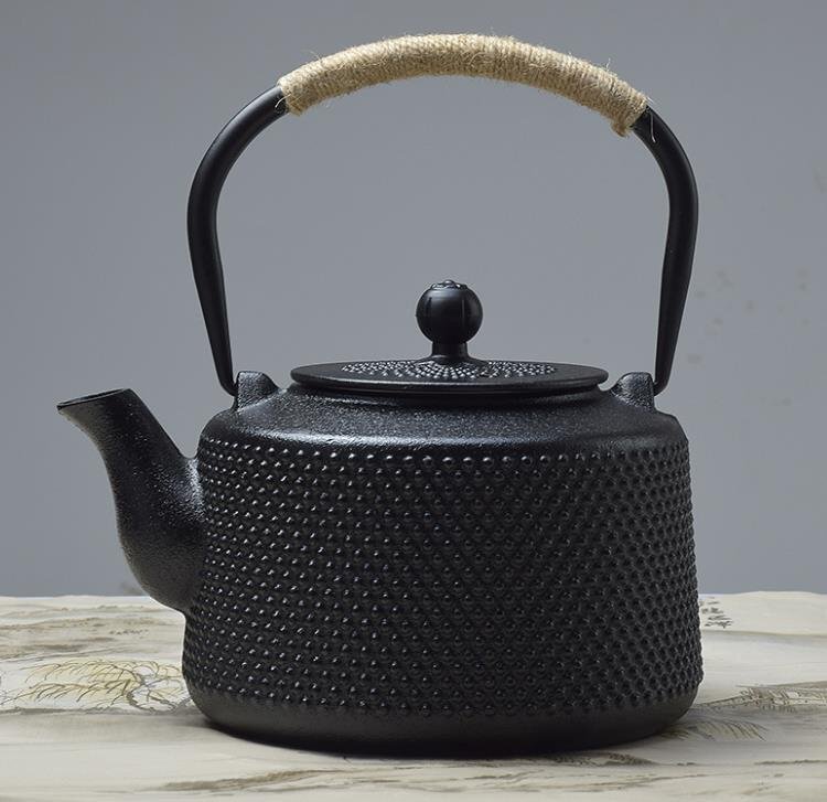 ★新品未使用★小粒 老鉄瓶 提梁壺 IH対応 鉄やかん 鉄分補給 鉄びん★1.5L 未使用拍卖