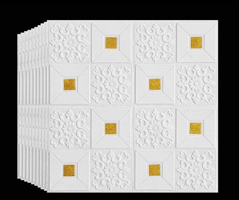 新品☆30枚 70cm×70cm厚さ3mm 欧風 背景壁 3D立体レンガ模様壁紙 防水 汚い防止 カビ防止 エコ素材拍卖