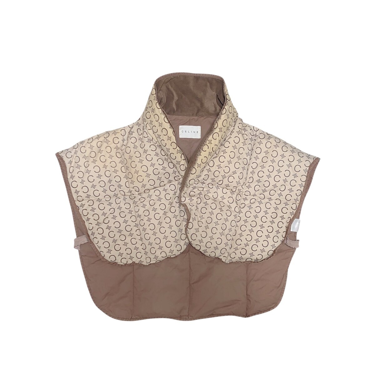 CELINE セリーヌ Cマカダム柄 レディース ダウンベスト ダウンケープ ポンチョ ブランド ロゴ ニシカワ 日本製 ヴィンテージ t-25x1066拍卖