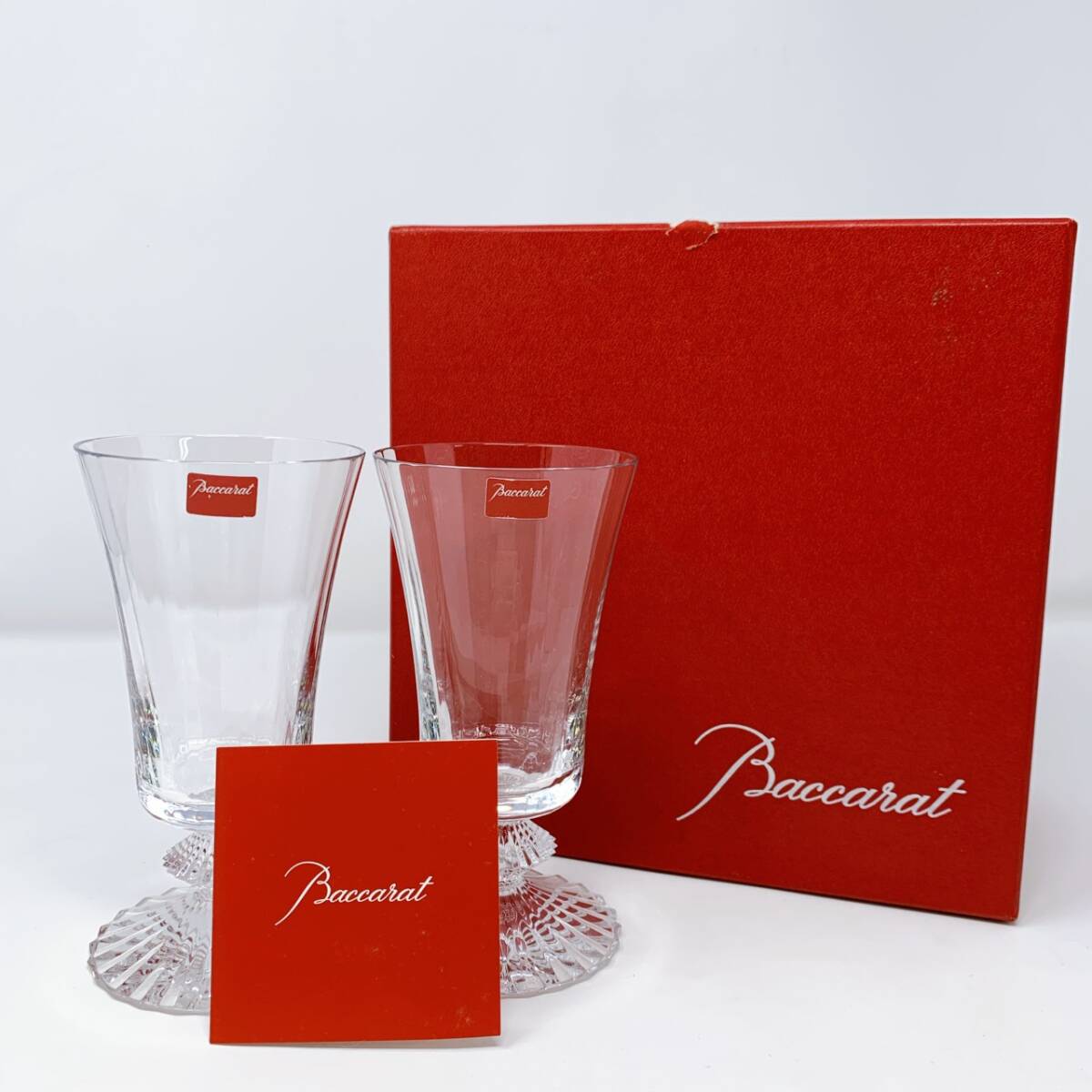 【1円スタート!】バカラ Baccarat グラス ミルニュイ ワイングラス MILLE NUITS 15cm 170ml 未使用 2個セット / 法BTK869620-佐川80拍卖