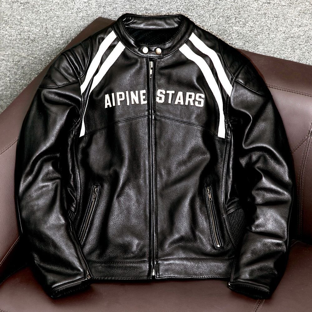 ●レザージャケット 牛革 革ジャン スエードジャケット カウハイド 本革 メンズファッション バイクレザー ライダース アメカジ S~5XL拍卖