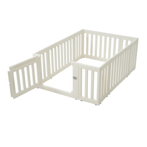 ベビーサークル 内径122*150cm 外径変形可能扉付き ベビーゲート ベビーフェンス プレイヤード 簡単組立 柵 キッズ【内径122*150cm】 1.0拍卖