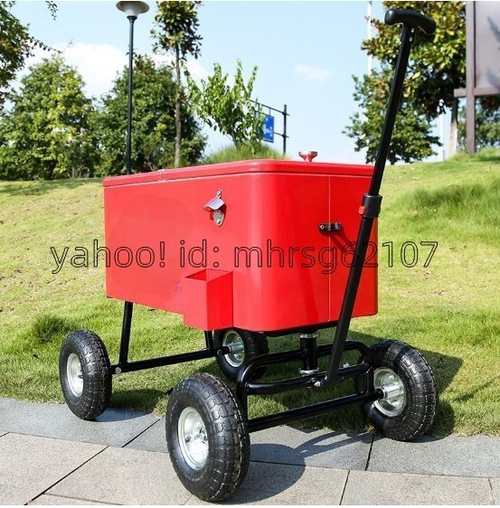 75Lオートキャンプ用車載家庭用小型冷蔵庫保温ボックス ハンドル付きのラゲッジトレーラー拍卖