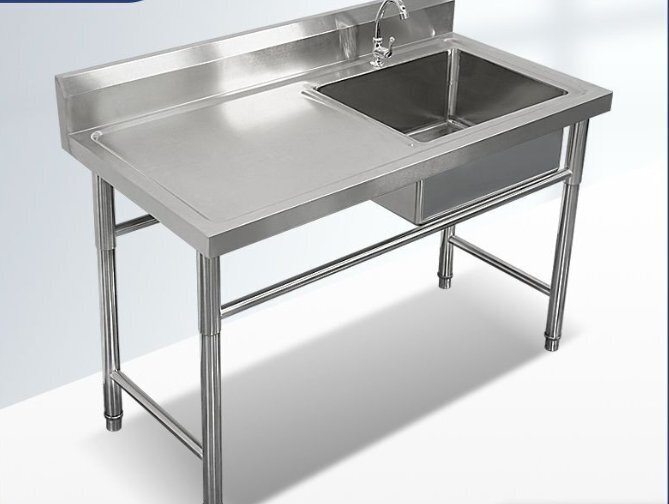 ステンレス水槽ホルダー付き池食器洗い野菜洗い洗面器家庭用キッチン単槽拍卖