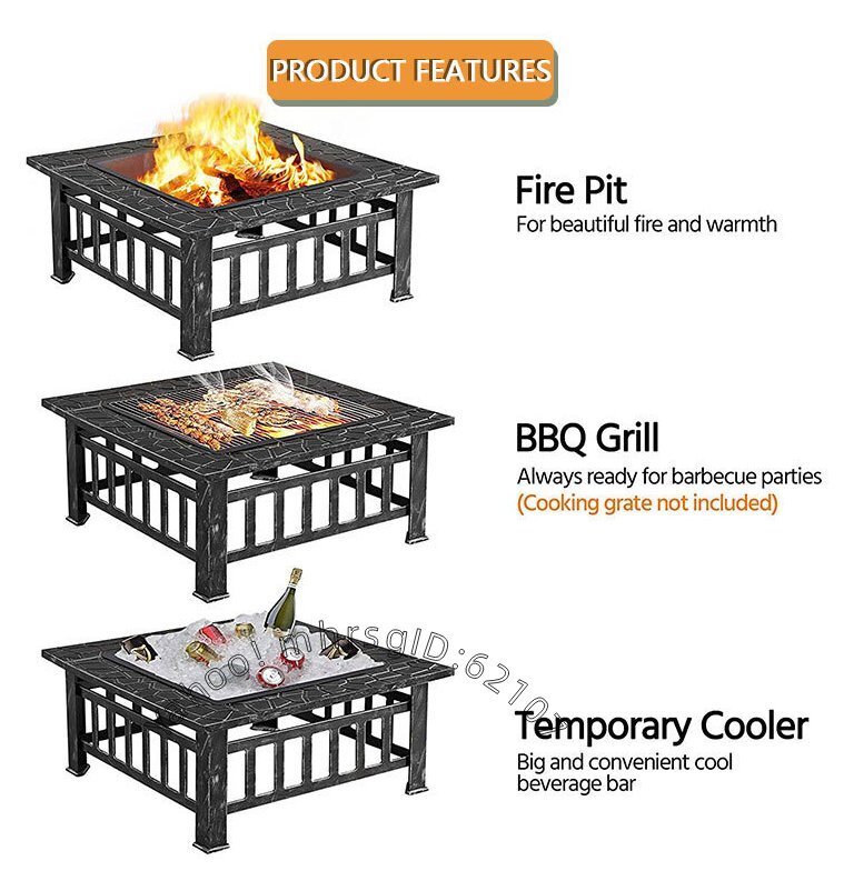 屋外焚き火ピット 室内中庭用 ナイトパーティーグリル 炭火コンロ 暖房用薪ストーブ 焚き火炉 バーベキューコンロ拍卖