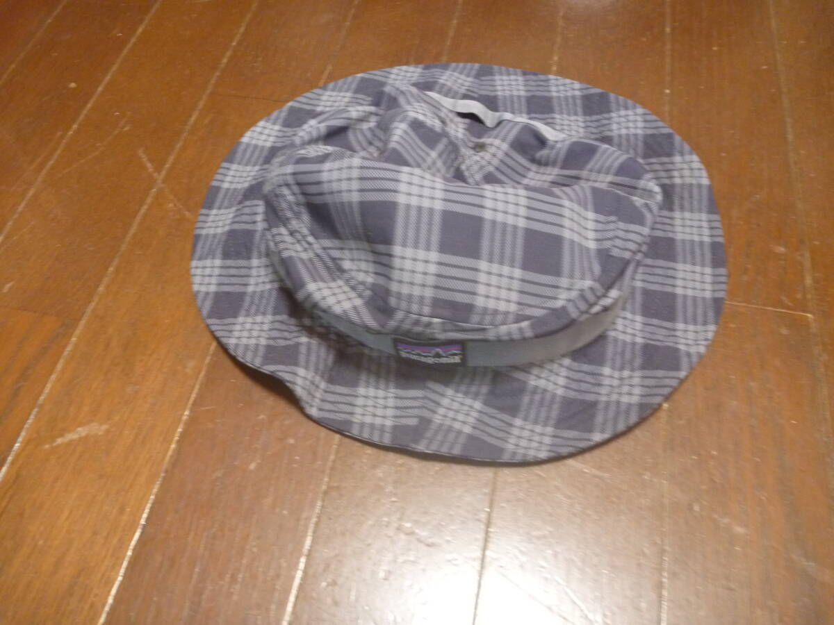 ★☆中古 美品 patagonia パタゴニア バケットハット/L/ナイロン/NVY/チェック/メンズ/28802SP☆★拍卖