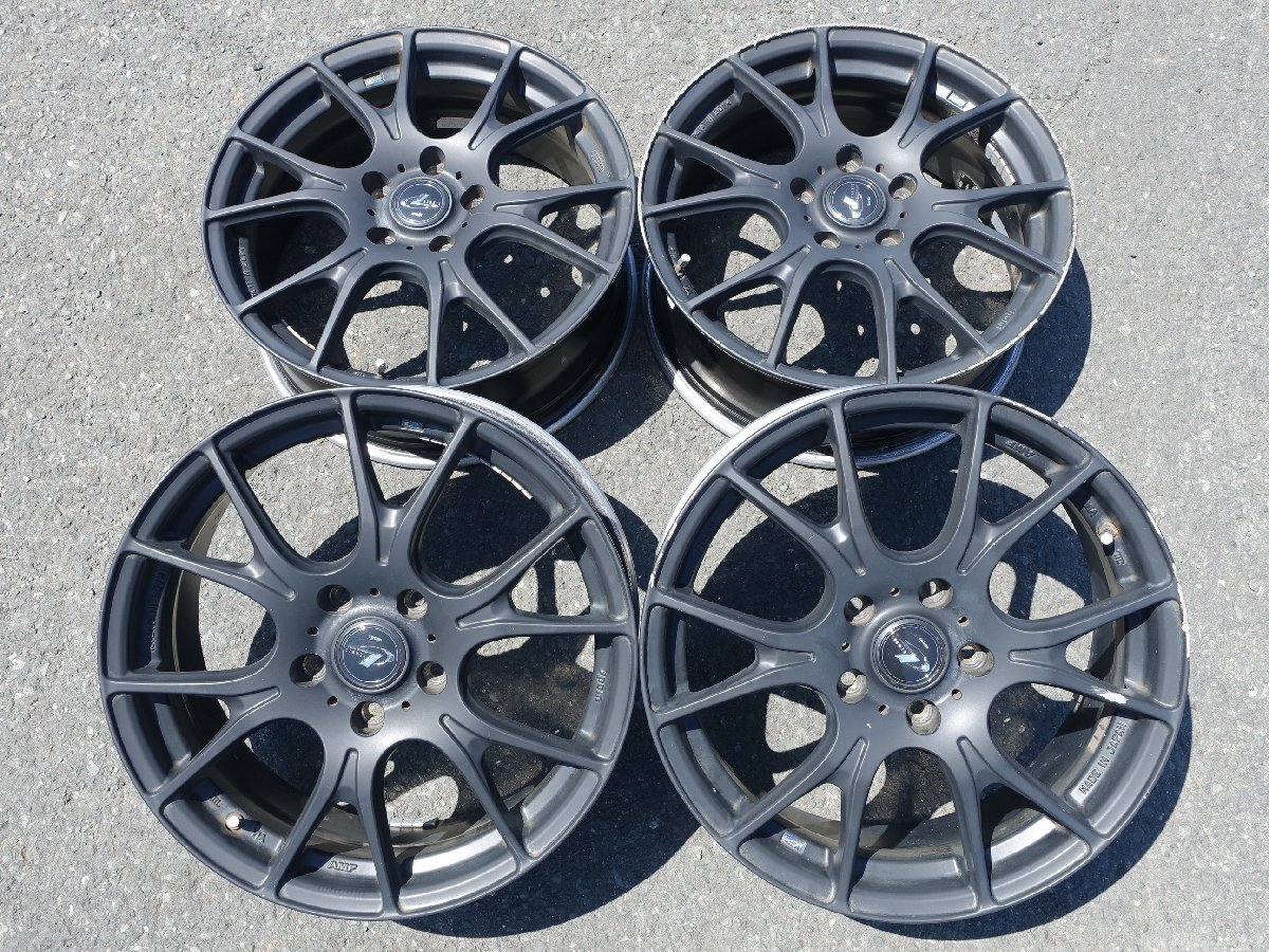02-1191 Weds/ウェッズ LEONIS/レオニス アルミホイール 17×7j 5H PCD114.3 +55 4本拍卖