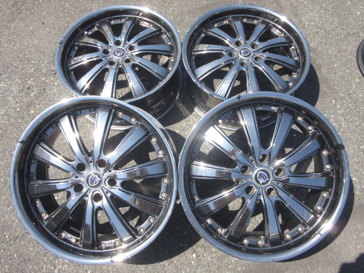 02-1153 STEINER/シュタイナー アルミホイール 19×8j 5H PCD114.3 +38 4本拍卖