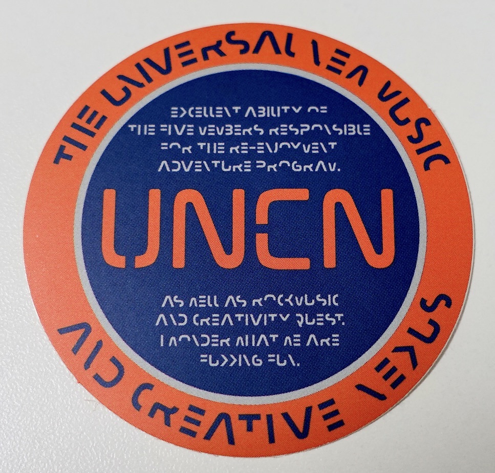 希少 レア 新品未使用品 UNICORN ユニコーン 100周年ツアー百が如く UC100W 紺 丸 ステッカー シール STICKER 奥田民生 電大 グッズ拍卖