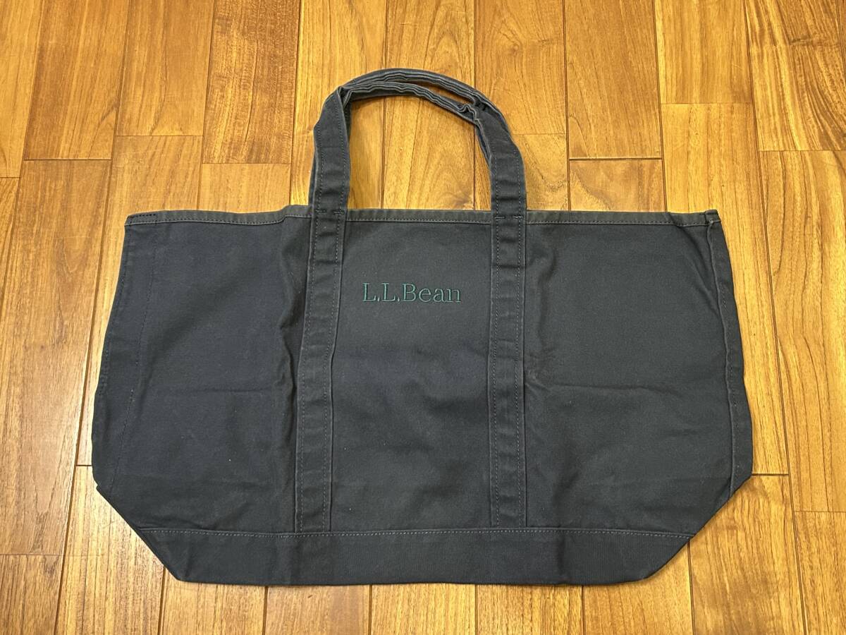 L.L.Bean エルエルビーン グローサリー トート NAVY ネイビー 定価4,290円 エコ サブ ショッピング バッグ GROCERY TOTE 廃盤カラー拍卖