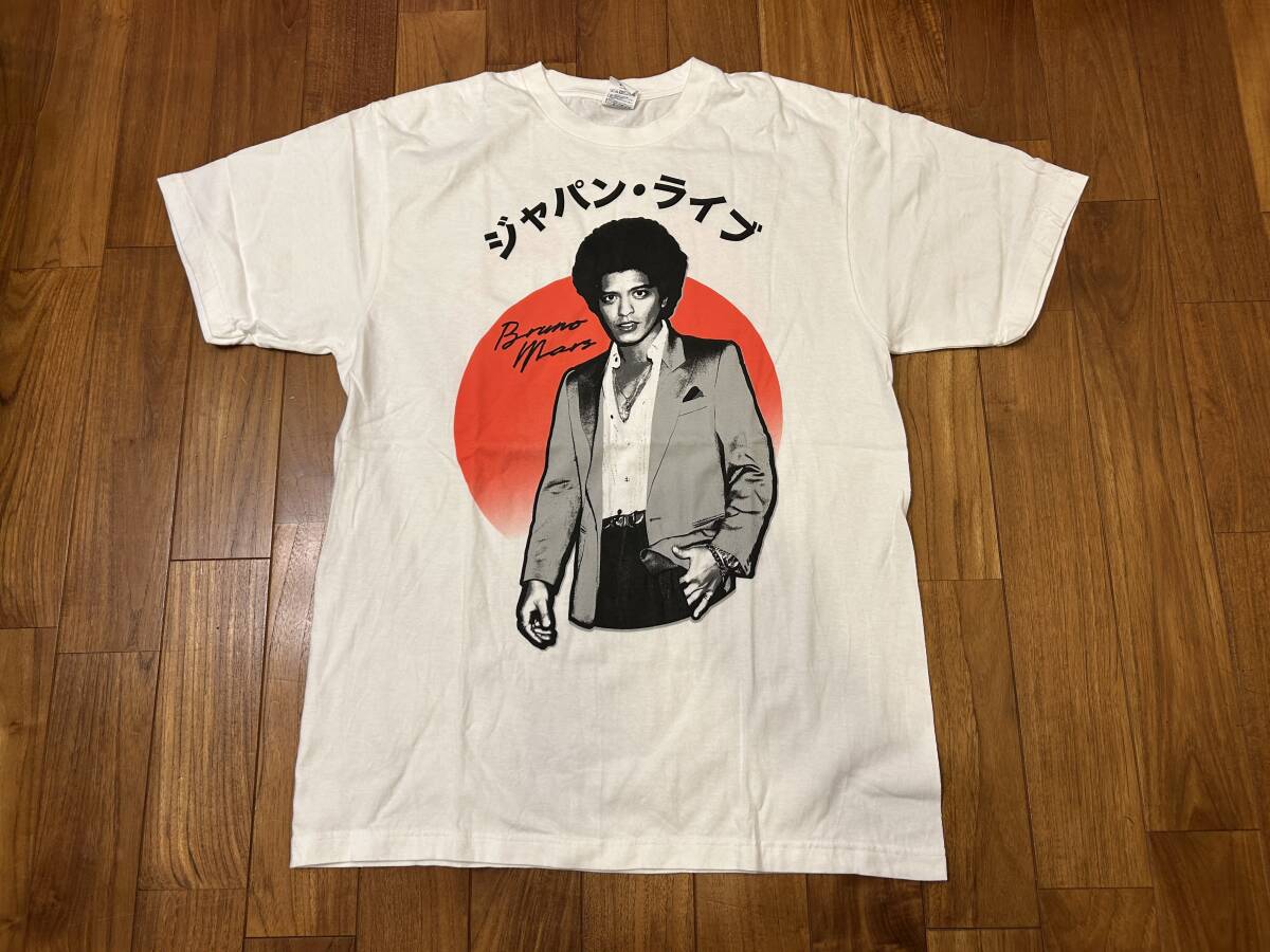 Bruno Mars ブルーノマーズ ジャパン ツアー 2022 Tシャツ L JAPAN TOUR HIP HOP R&B POP ブルーノ 格安 両面プリント カタカナ 程度良好拍卖