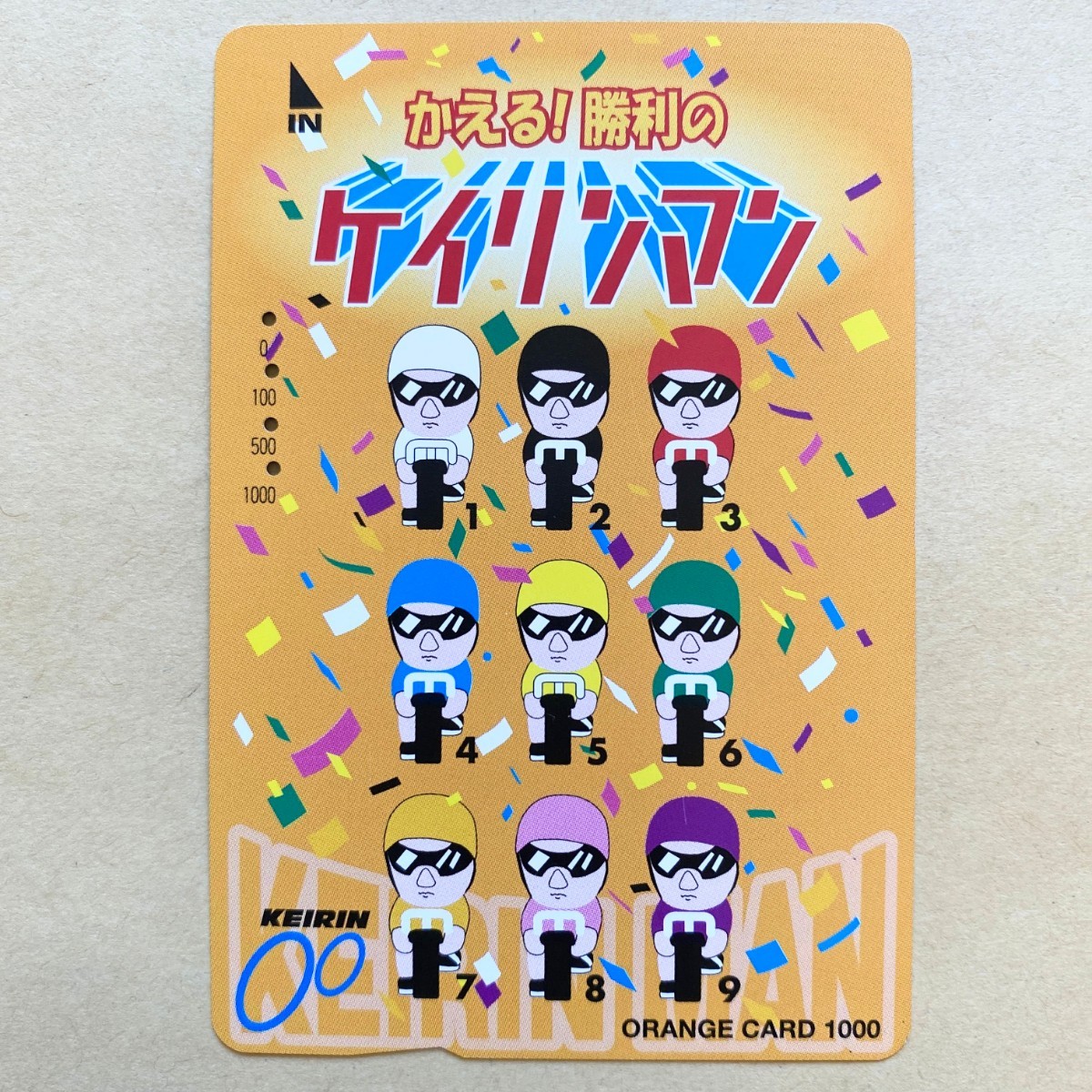 【使用済】 競輪オレンジカード JR東日本 かえる!勝利のケイリンマン拍卖