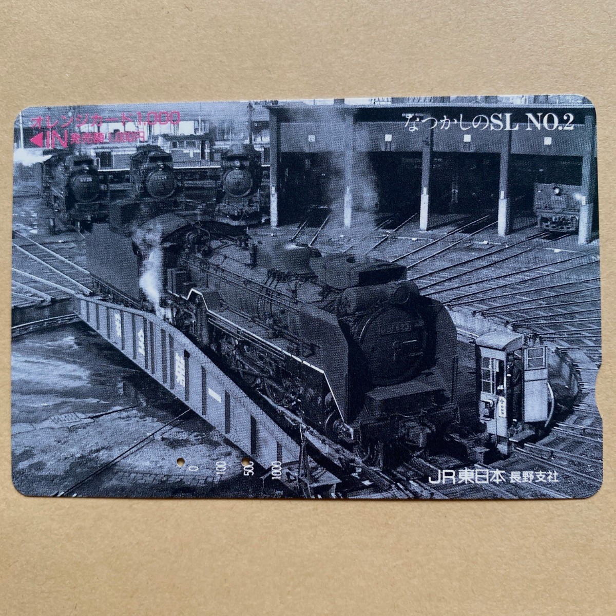 【使用済】 SLオレンジカード JR東日本 なつかしのSL No.2 D51形蒸気機関車拍卖