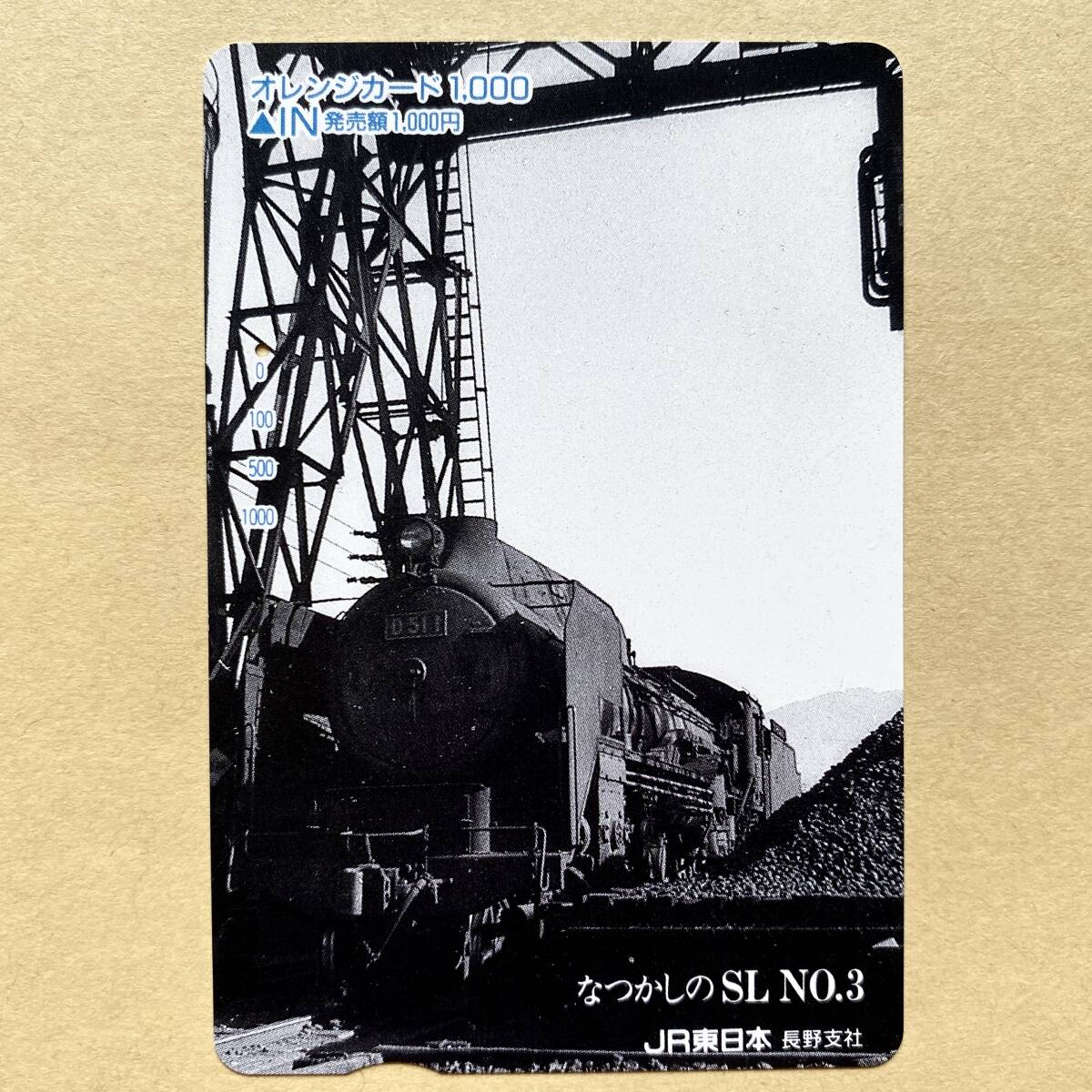 【使用済】 SLオレンジカード JR東日本 なつかしのSL No.3 D51拍卖