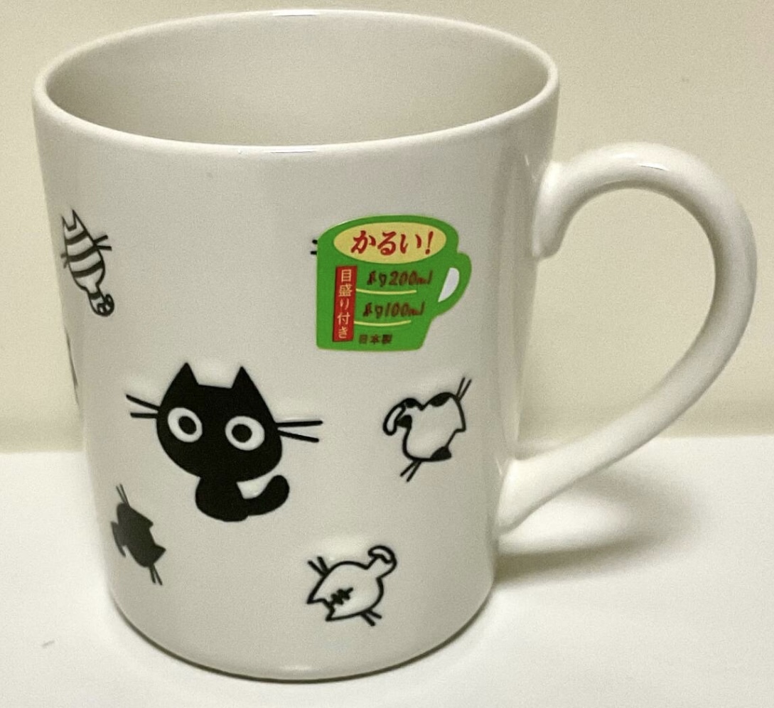 即決★新品★目盛り付き軽量マグカップ★猫柄マグカップ★ねこ柄マグカップ★ネコ柄コーヒーカップ★ねこ柄コーヒーカップ拍卖