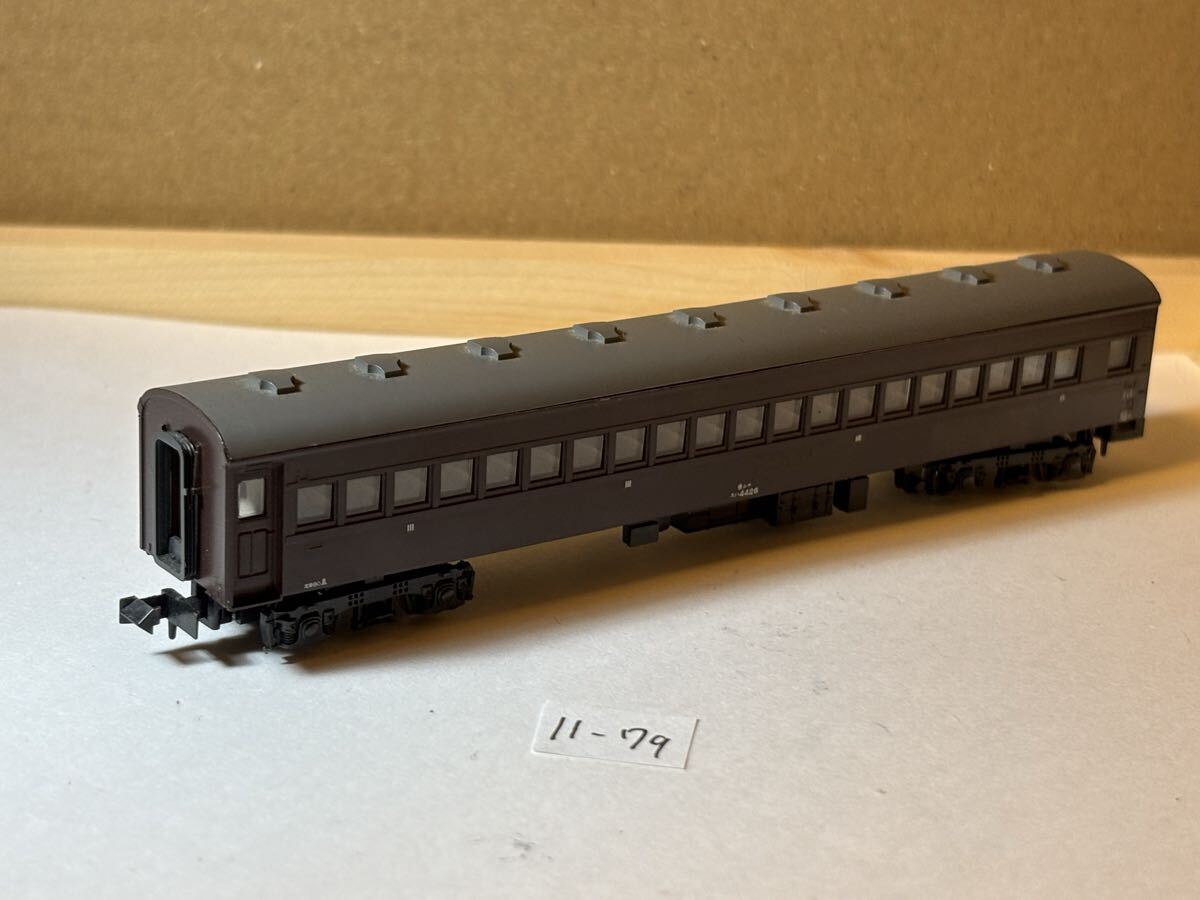 11-79 KATO スハ44 旧型客車 茶色拍卖