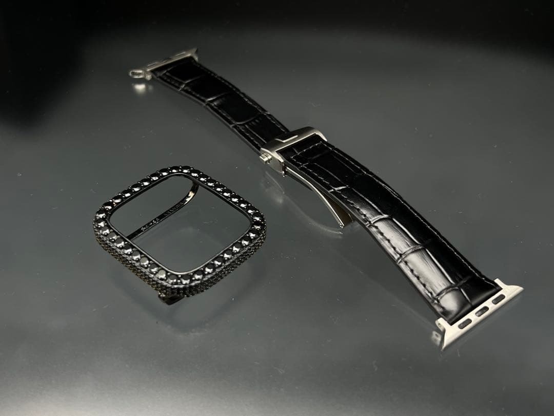 41mm 44mm 40mm アップルウォッチ czダイヤモンド ケース レザーベルト拍卖