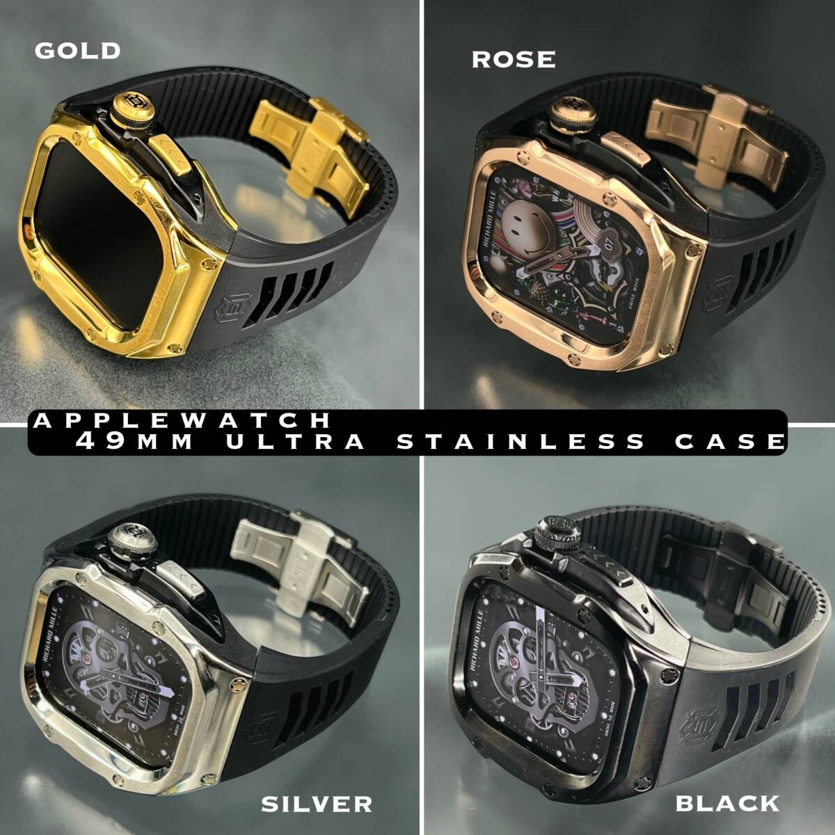 49mm ウルトラ アップルウォッチ ステンレス ケース 収納ポーチ付拍卖