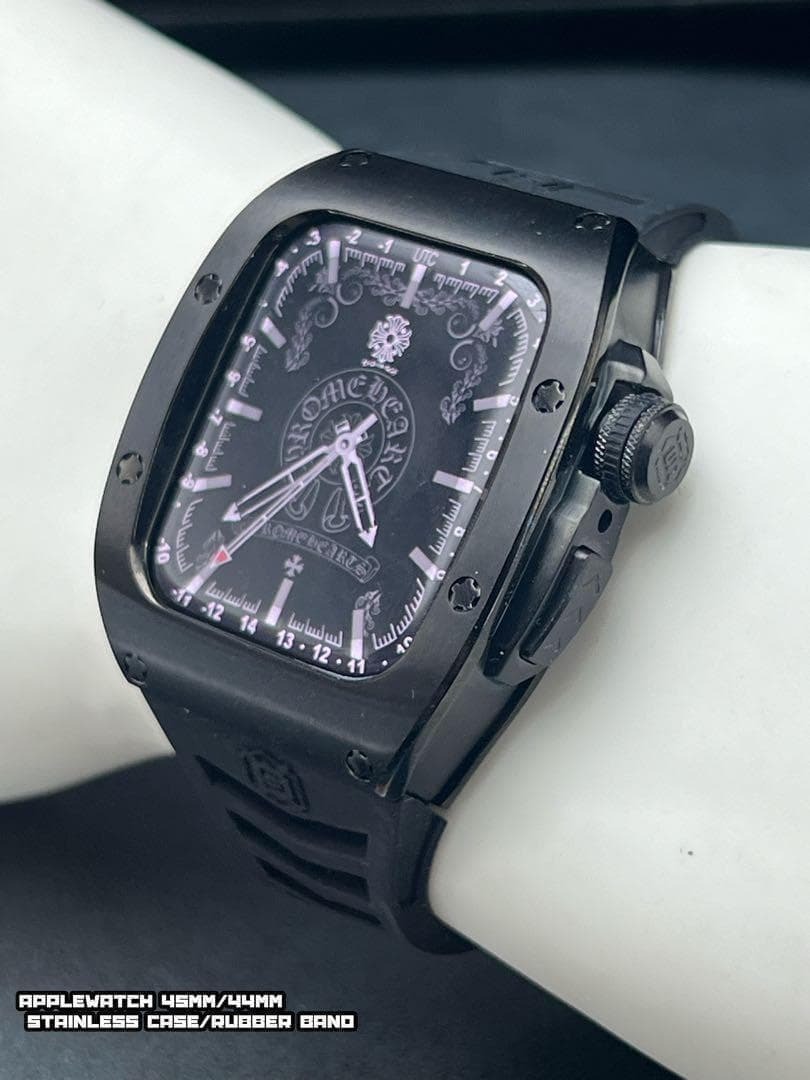 45mm 44mm ブラック ステンレス ケース アップルウォッチ拍卖