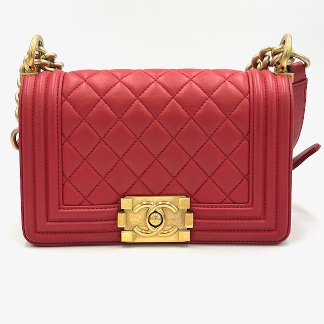 美品 CHANEL シャネル ボーイシャネル20 マトラッセ ラムスキン チェーンショルダーバック拍卖