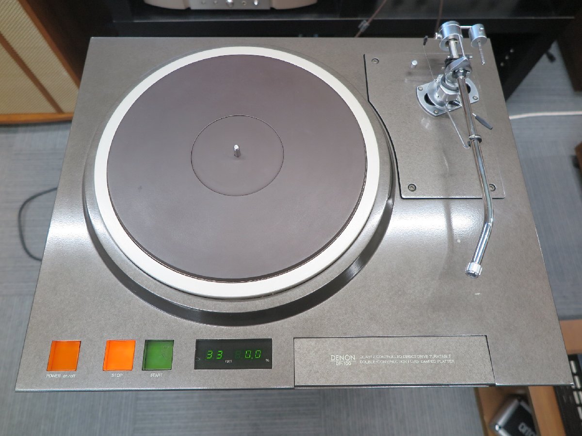 香川県高松市、引取り限定 (近県配達可)、デノン DENON DP-100プロ用レコードプレーヤー+SME3012Rアーム、動作品拍卖