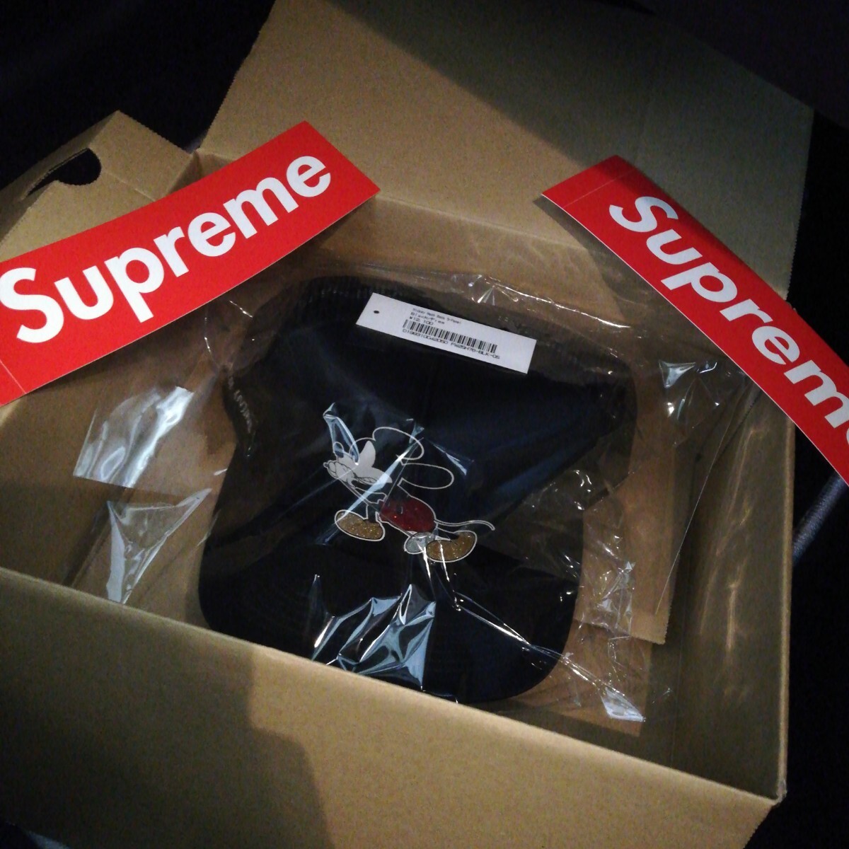 国内オンライン購入品 supreme NUMBER NINE ミッキーマウス メッシュキャップ 黒 ナンバーナイン CAP 拍卖