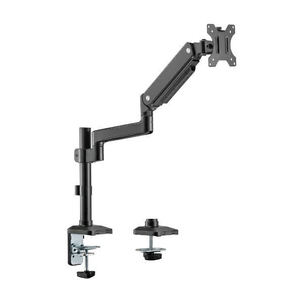 液晶モニターアーム メカニカルスプリング クランプ/グロメット式 ブラック グリーン ハウス GH-AMEV1-BK/8263x1台 (T)拍卖