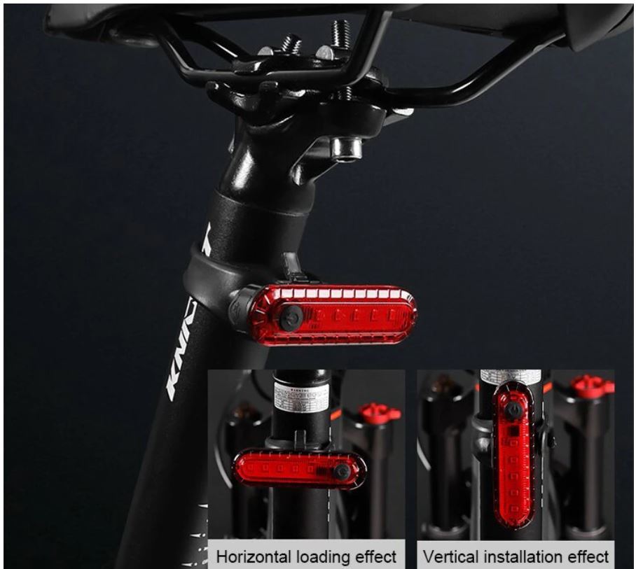 送料無料 未使用品 自転車 テールライト USB充電LEDライト 防水点滅サイクルライト 4点灯モード セーフティーライト 簡単装着 f5拍卖